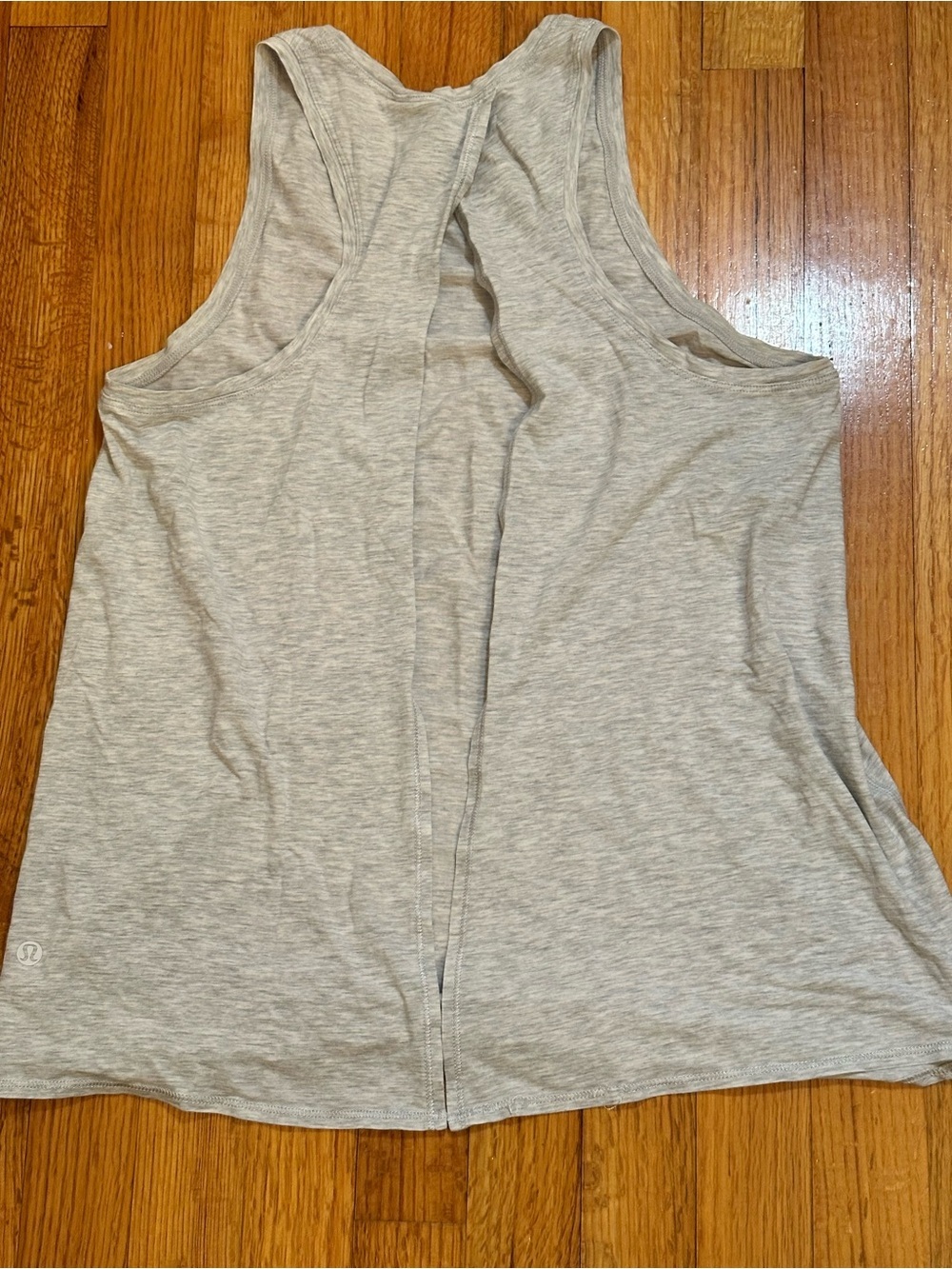 lululemon athletica Light Gray Racerback Tank size unsure (h8)